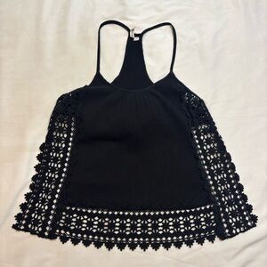 Rip Curl - Black Crochet Lace with Open Side Panels | Size: X-Small